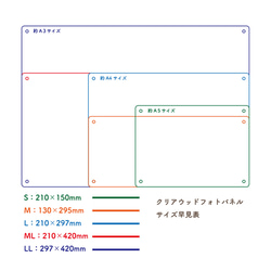 ♡出産祝い 命名書に♡ クリアウッドフォトパネル「NewBornGiftSet」　[CWWA5NB] 15枚目の画像