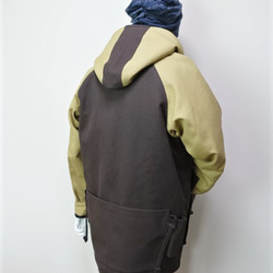 （Ｌ）身幅60ｃｍ　8号帆布・フード付きジャケット　男女兼用です。 16枚目の画像