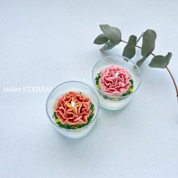 冬限定*まるでホンモノのお花みたい* | お花のキャンドルセット　-イングリッシュローズ- 1枚目の画像
