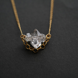 14KGF Oil in quartz long necklace 第2張的照片