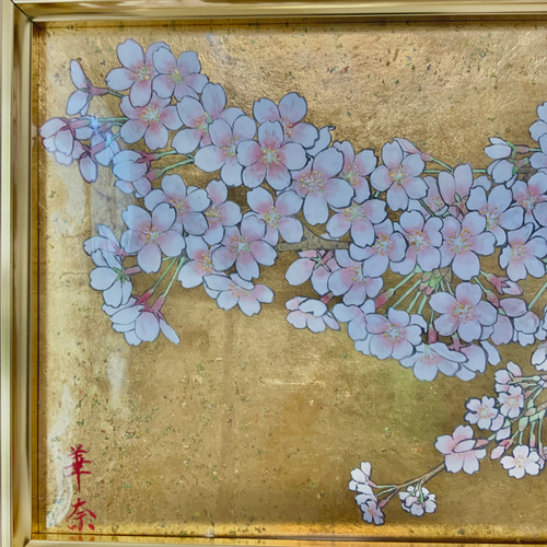 日本画サクラ図 絵画 kana 通販 16543074｜Creema(クリーマ)
