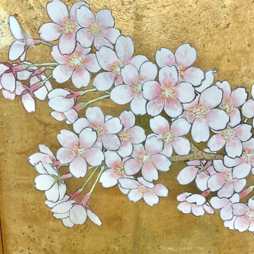 日本画サクラ図 絵画 kana 通販 16543074｜Creema(クリーマ)