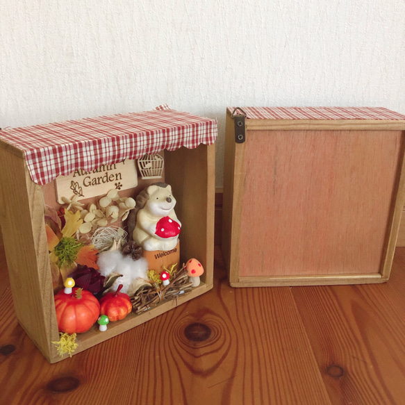 ハリネズミさんの秋色ガーデンBOX 7枚目の画像
