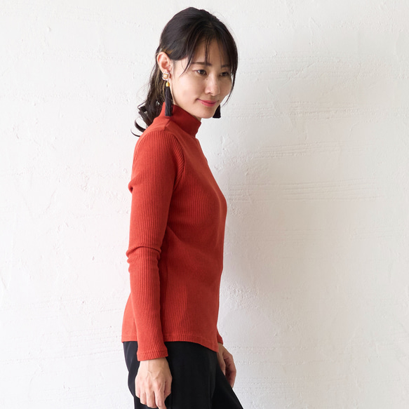 Morino Gakko 超值三件式棉質高領上衣（白色、灰色和陶土色）| mg-th-set-04 第9張的照片