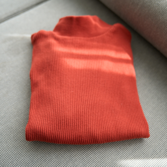 Morino Gakko 超值三件式棉質高領上衣（白色、灰色和陶土色）| mg-th-set-04 第13張的照片