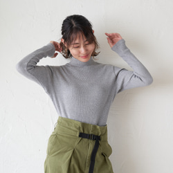 Morino Gakko 超值三件式棉質高領上衣（白色、灰色和陶土色）| mg-th-set-04 第10張的照片