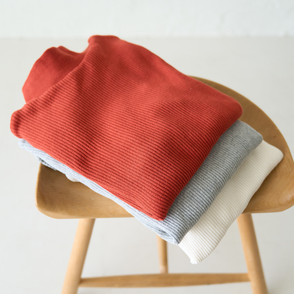 Morino Gakko 超值三件式棉質高領上衣（白色、灰色和陶土色）| mg-th-set-04 第1張的照片