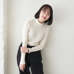 Morino Gakko 超值三件式棉質高領上衣（白色、灰色和陶土色）| mg-th-set-04 第4張的照片