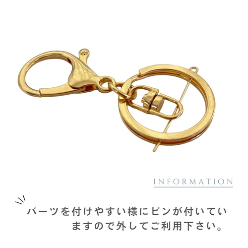 キーホルダーパーツ ナスカン BU22 4個 回転カン付き 二重 キーホルダーパーツ ナスカン BU22 4個 回転カン付き 二重