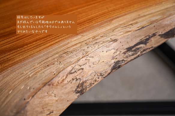 欅の良材 一枚板 ローテーブル リビングテーブル ＜送料無料＞ 8枚目の画像
