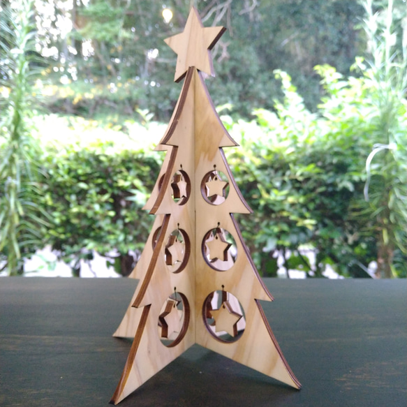 飫肥杉クリスマスツリー【星】 （宮崎県産おび杉） シンプル