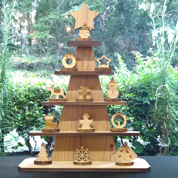 飫肥杉クリスマスツリーLサイズ【オーナメント付き】 （宮崎県産おび