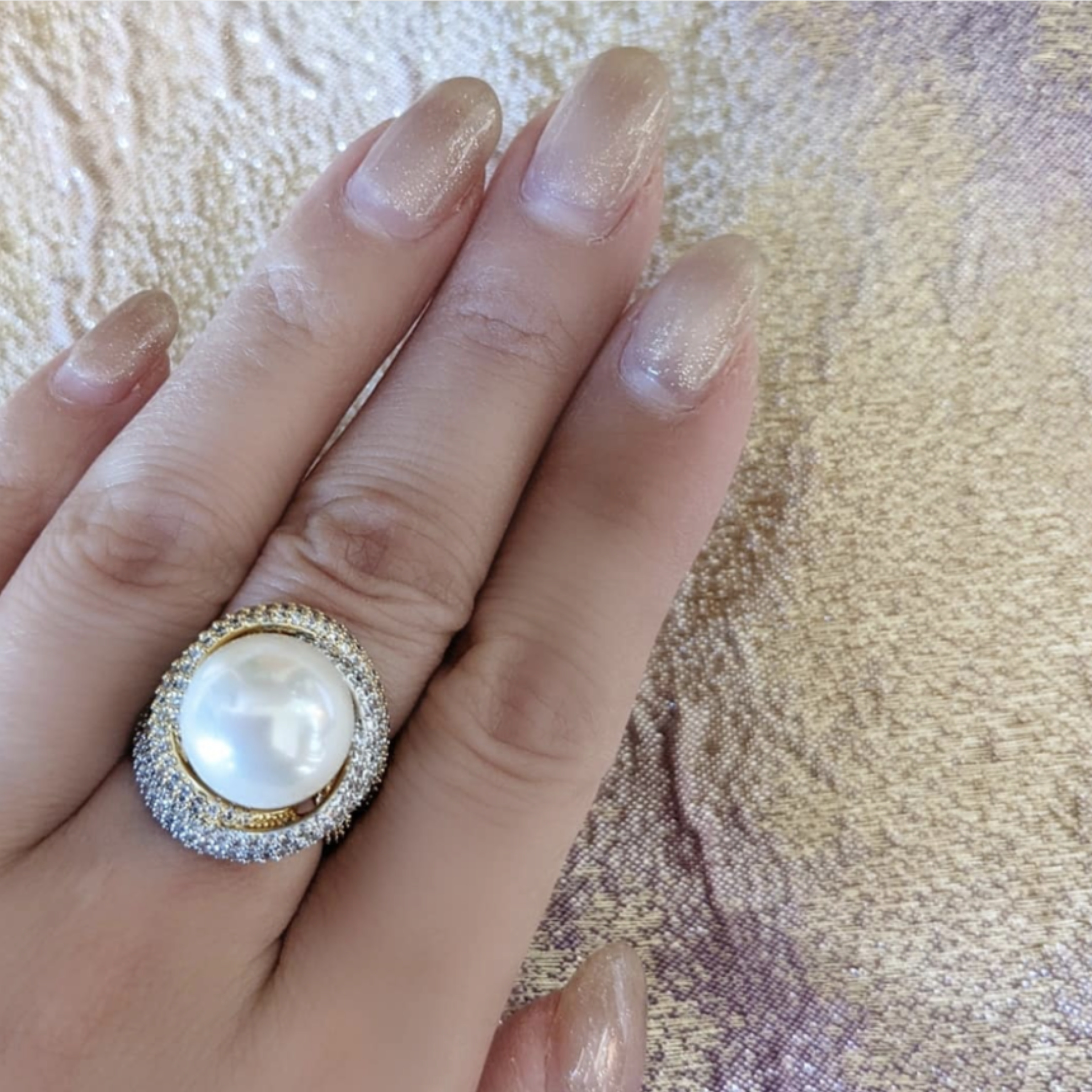 【サイズ11号14号16号18号】パールリング【ボリュームリング】