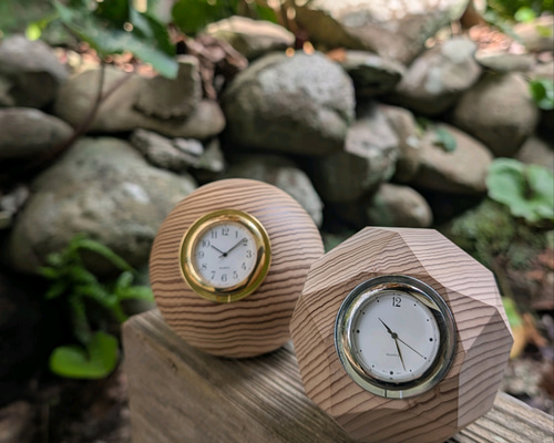 角型デザイン追加！ 飫肥杉置時計 （宮崎県産おび杉） 【一生もの2025
