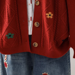【秋冬の新作】全5色 ニットカーディガン セータージャケット ゆったり トップス レディース 14枚目の画像