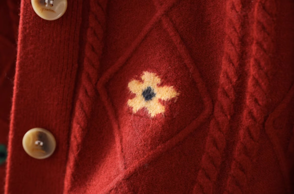 【秋冬の新作】全5色 ニットカーディガン セータージャケット ゆったり トップス レディース 11枚目の画像