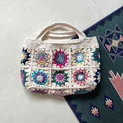 SALE》ミモザのリース(手刺繍・ビーズ) ファブリックパネル(ボード