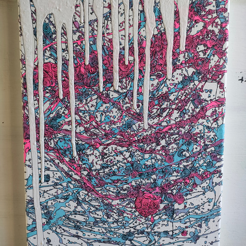 現代アート　原画一点物 原画【Layer 04】一点もの アクリル 抽象 現代アート モダンアート