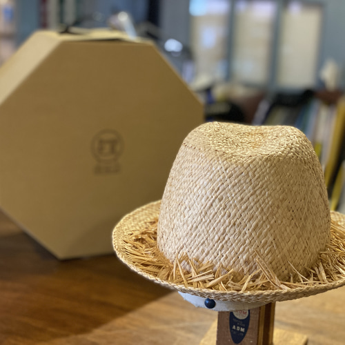 帽子 木型 中折れハット 58cm 木型で作った中折れ麦わら帽子 ハット 関口善大靴工房 通販