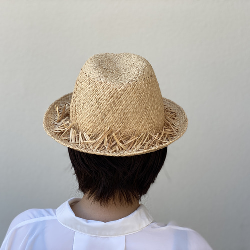 帽子 木型 中折れハット 58cm 木型で作った中折れ麦わら帽子 ハット 関口善大靴工房 通販
