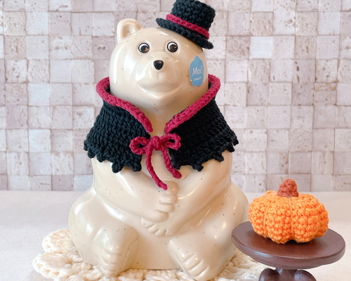 しろくま貯金箱 ホワイトデーアイテム シルクハット・ハートセット