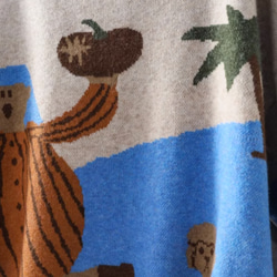 【秋冬の新作】 全6色  ニットセーター カジュアル ゆったり トップス レディース 6枚目の画像