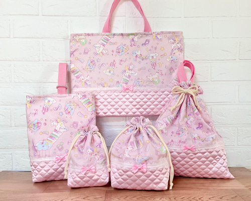 入園入学グッズ 5点セット ゆめかわ ユニコーン✖️ピンク