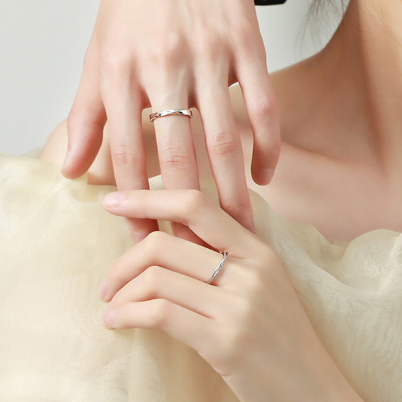AOI Jewel ペアリング 永遠の愛を表すデザイン ペアルック カップル ファッション ペアルック プレゼント 6枚目の画像