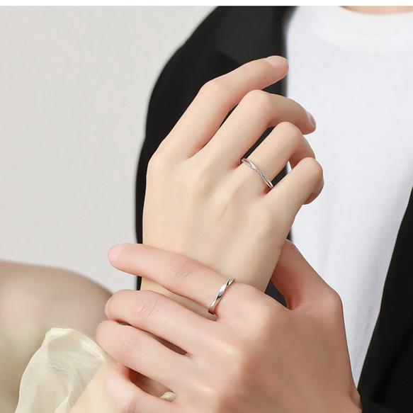AOI Jewel ペアリング 永遠の愛を表すデザイン ペアルック カップル ファッション ペアルック プレゼント 5枚目の画像