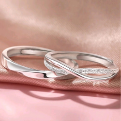 AOI Jewel ペアリング 永遠の愛を表すデザイン ペアルック カップル ファッション ペアルック プレゼント 1枚目の画像