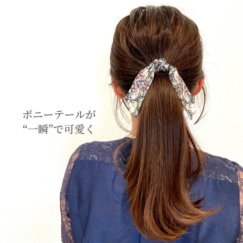 リボン　ヘアゴム♡魔法のランプ♡パープル♡ 01dd47cbc96685788804275bc36710