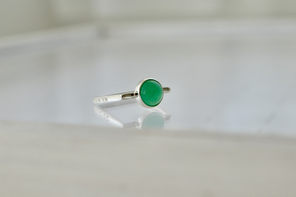 [オーストラリアの新緑chrysoprase]ring 6枚目の画像