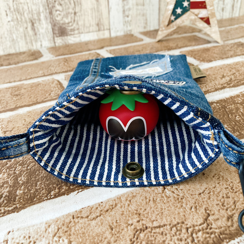 ちょっとそこまでスマホポシェット◇デニムリメイク｜スマホショルダー