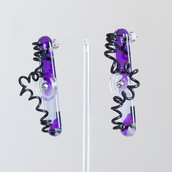 COILピアス/イヤリング (purple) 11枚目の画像