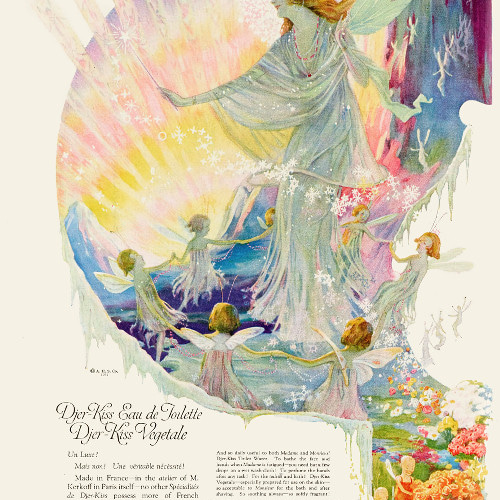 NO.507】女神と妖精のカラフルで幻想的なアートポスター☆個性的