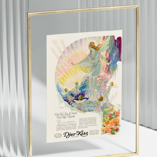 NO.507】女神と妖精のカラフルで幻想的なアートポスター☆個性的