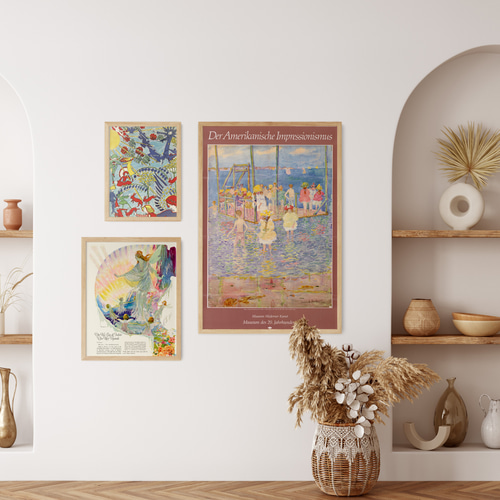 NO.507】女神と妖精のカラフルで幻想的なアートポスター☆個性的