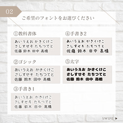 【カット済】60枚！耐水おなまえシール ～シンプルミニシリーズ～　ノンアイロン フレークシール 3枚目の画像