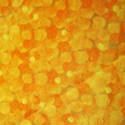 光の水玉　大きめトートバッグ/オレンジ　コットンリネン 12枚目の画像