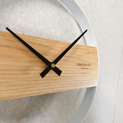 壁掛け時計 ミニマリスト 木製 掛け時計 文字盤なし 静音 シンプルデザイン 9枚目の画像