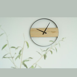 壁掛け時計 ミニマリスト 木製 掛け時計 文字盤なし 静音 シンプルデザイン 20枚目の画像