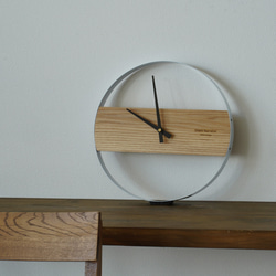 壁掛け時計 ミニマリスト 木製 掛け時計 文字盤なし 静音 シンプルデザイン 15枚目の画像