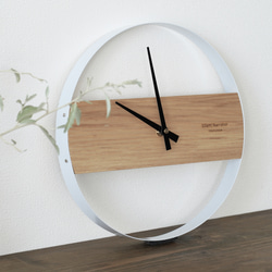 壁掛け時計 ミニマリスト 木製 掛け時計 文字盤なし 静音 シンプルデザイン 2枚目の画像