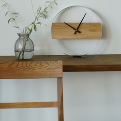 壁掛け時計 ミニマリスト 木製 掛け時計 文字盤なし 静音 シンプルデザイン 11枚目の画像