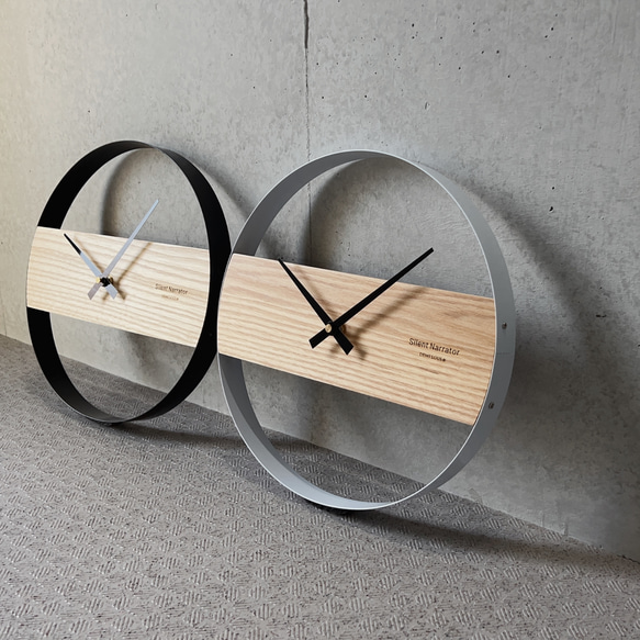 壁掛け時計 ミニマリスト 木製 掛け時計 文字盤なし 静音 シンプルデザイン 4枚目の画像