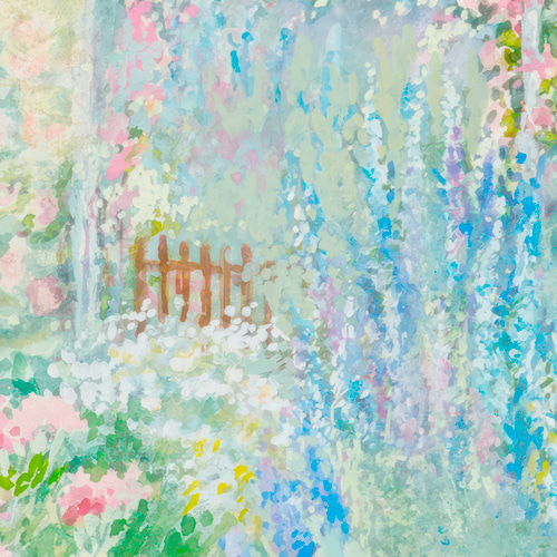 少女と花のパステル画三々サイズアートインテリア 少女と花のパステル画三々サイズアートインテリア 少女と花の