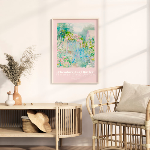 額付きヴィンテージポスター パステルローズ 額付きヴィンテージポスター パステルローズ 額付きヴィンテージ