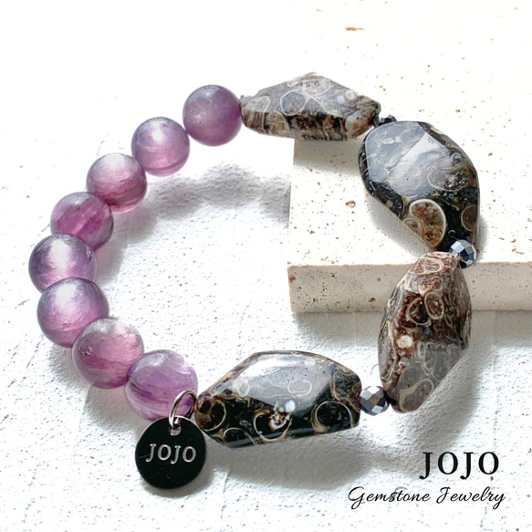 秋色 天然石ブレスレット ブレスレット JOJO 通販 16545556｜Creema