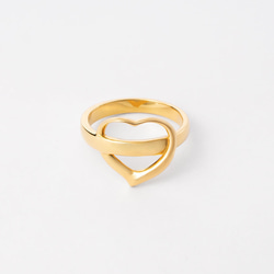 heart arrow ring / gold 1枚目の画像