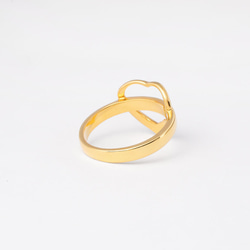 heart arrow ring / gold 2枚目の画像